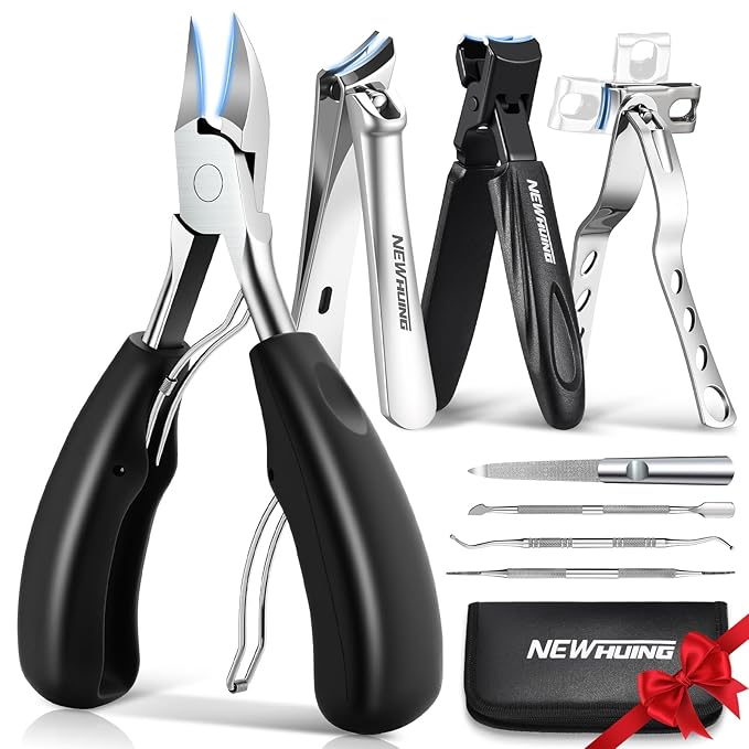 New Huing Toenail Clippers for Seniors, 8-Piece