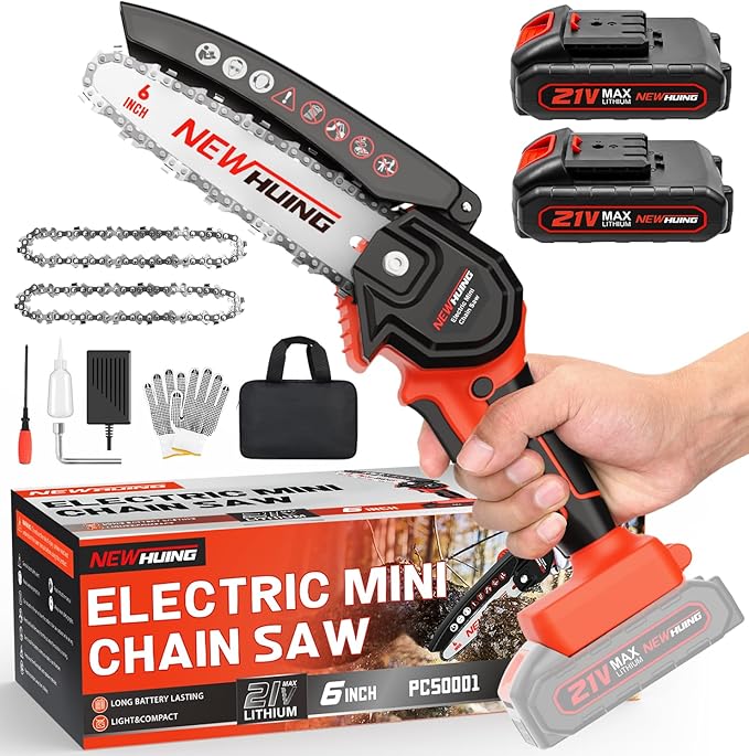 Mini Cordless Chainsaw Kit, Upgraded 6